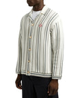 Casablanca Shirt Crochet Textured Grey-White-AL Capone Premium