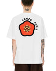 Kenzo T-Shirt Corner Flower White