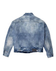 Purple Jacket Padded Denim Mid Indigo-AL Capone Premium