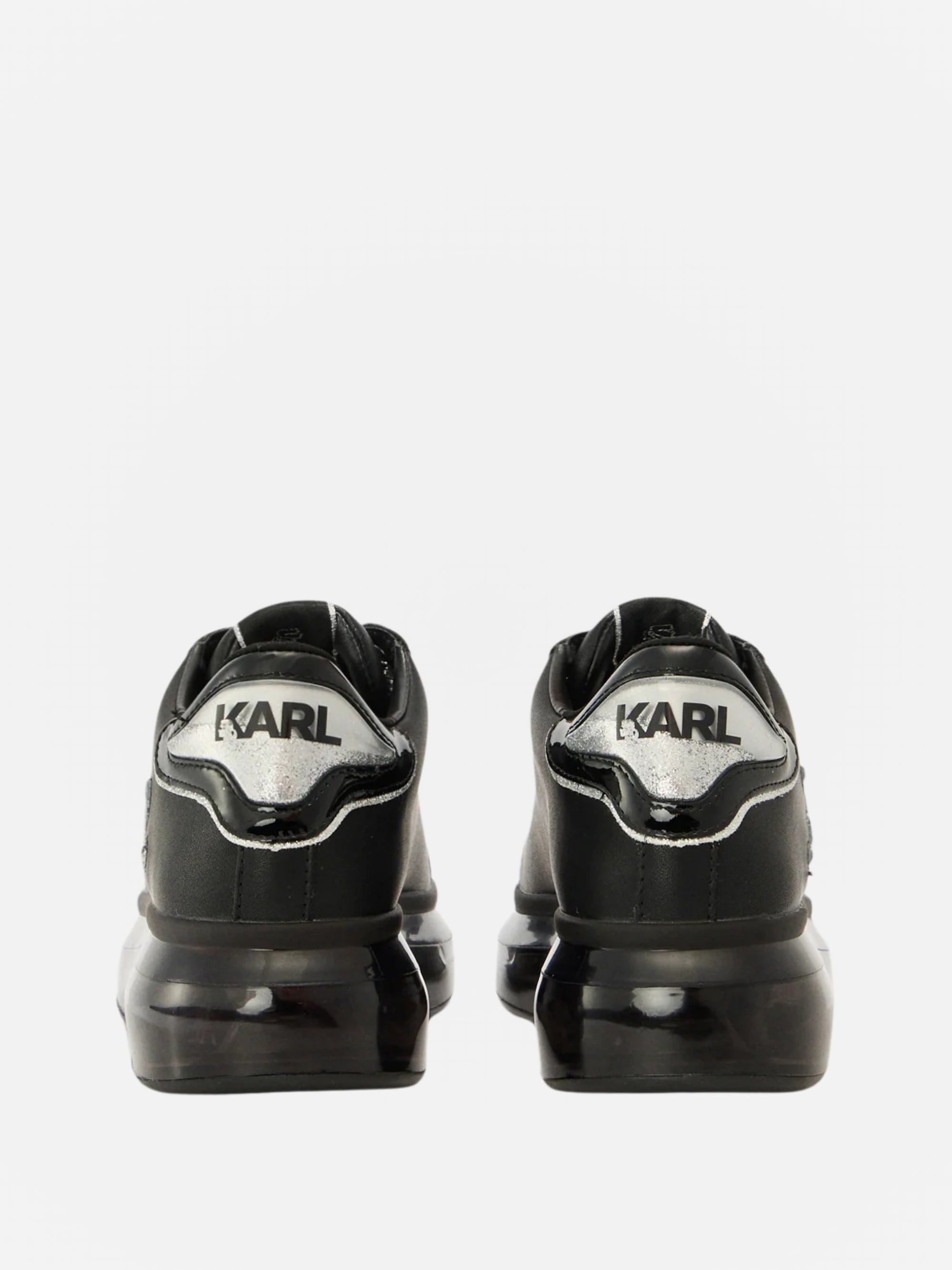 Karl Lagerfeld KLL281 Sneaker Kapri Kushion Signia Glitterflow Black Leather/ Mono-AL Capone Premium