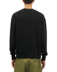 Msgm Sweater Neck Logo Black-White