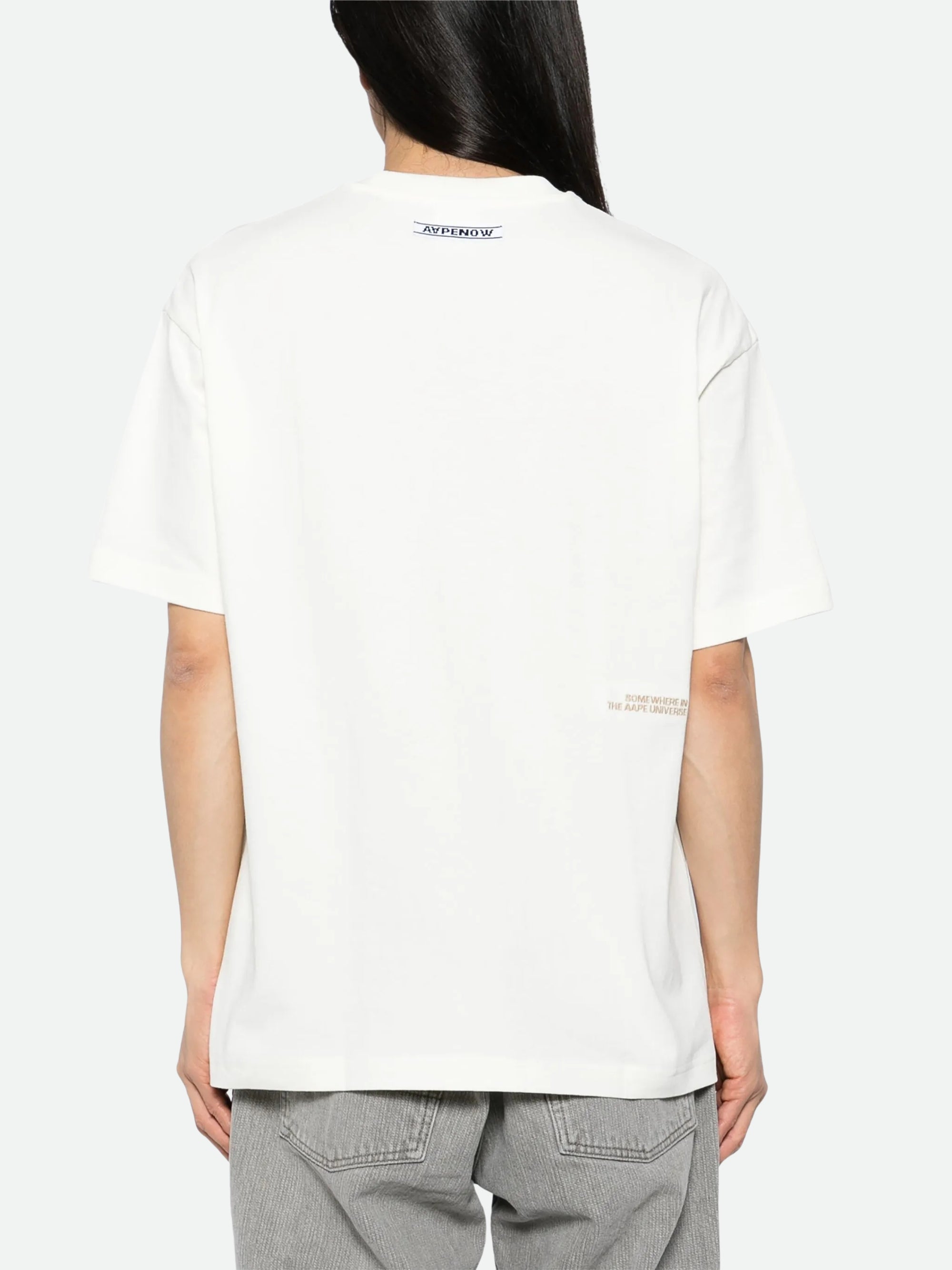 Aape T-Shirt Logo Ivory-AL Capone Premium