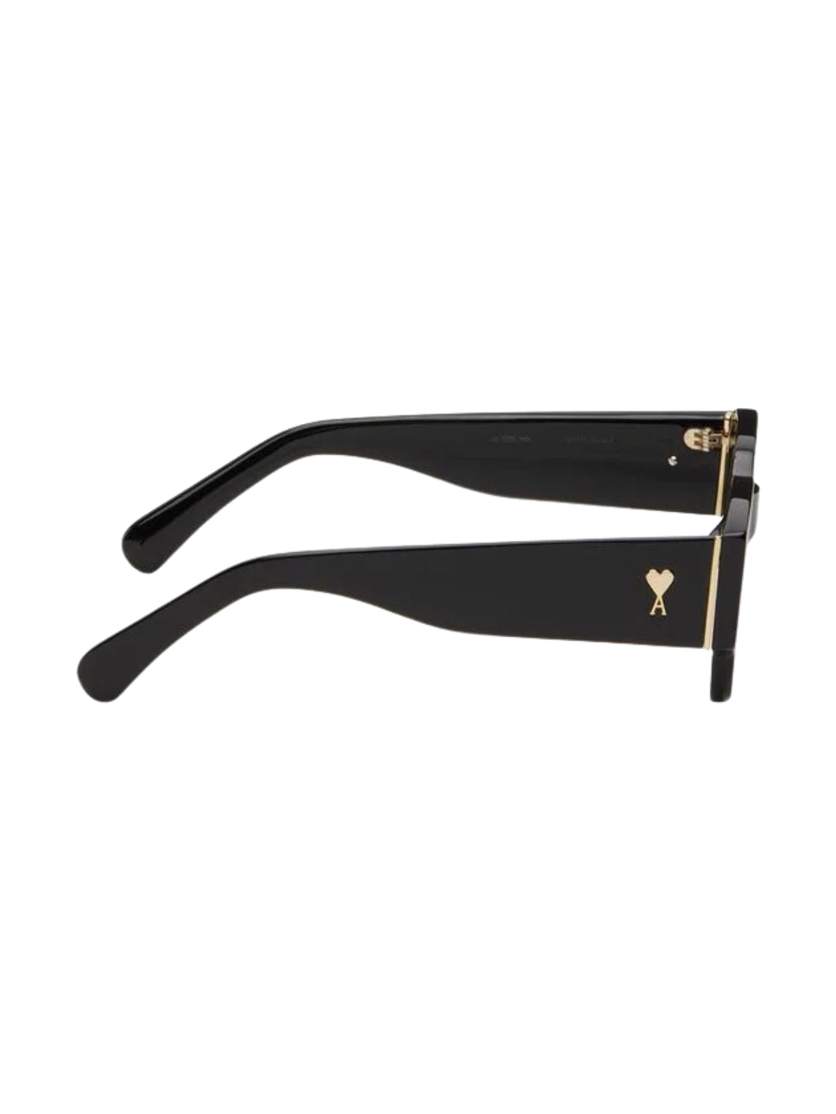 Ami Sunglasses Classical De Coeur Acetate Black-AL Capone Premium