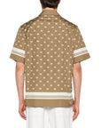 Moncler Shirt Allover Logo Brown - AL Capone Premium