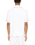 Casablanca Shirt Monogram Jacquard Towelling White
