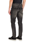 Purple Jeans Ripped Fade Black