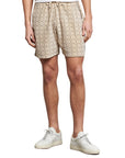 Drole De Monsieur Shorts Pattern Beige