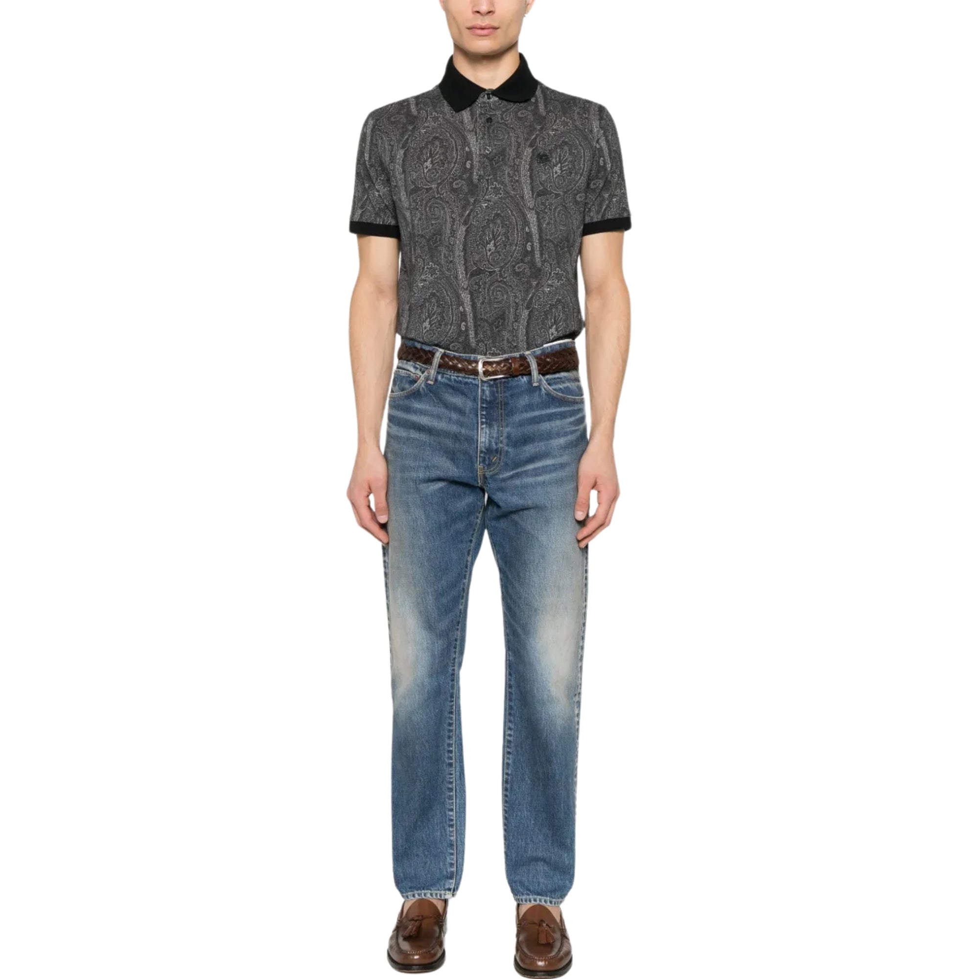 Etro Golfer Roma Allover Print Black-AL Capone Premium