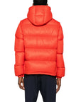 Moncler Jacket Cyclone Puffer Logo Orange