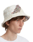 Who Decides War Bucket Hat Tweed Patchwork Cloud-AL Capone Premium