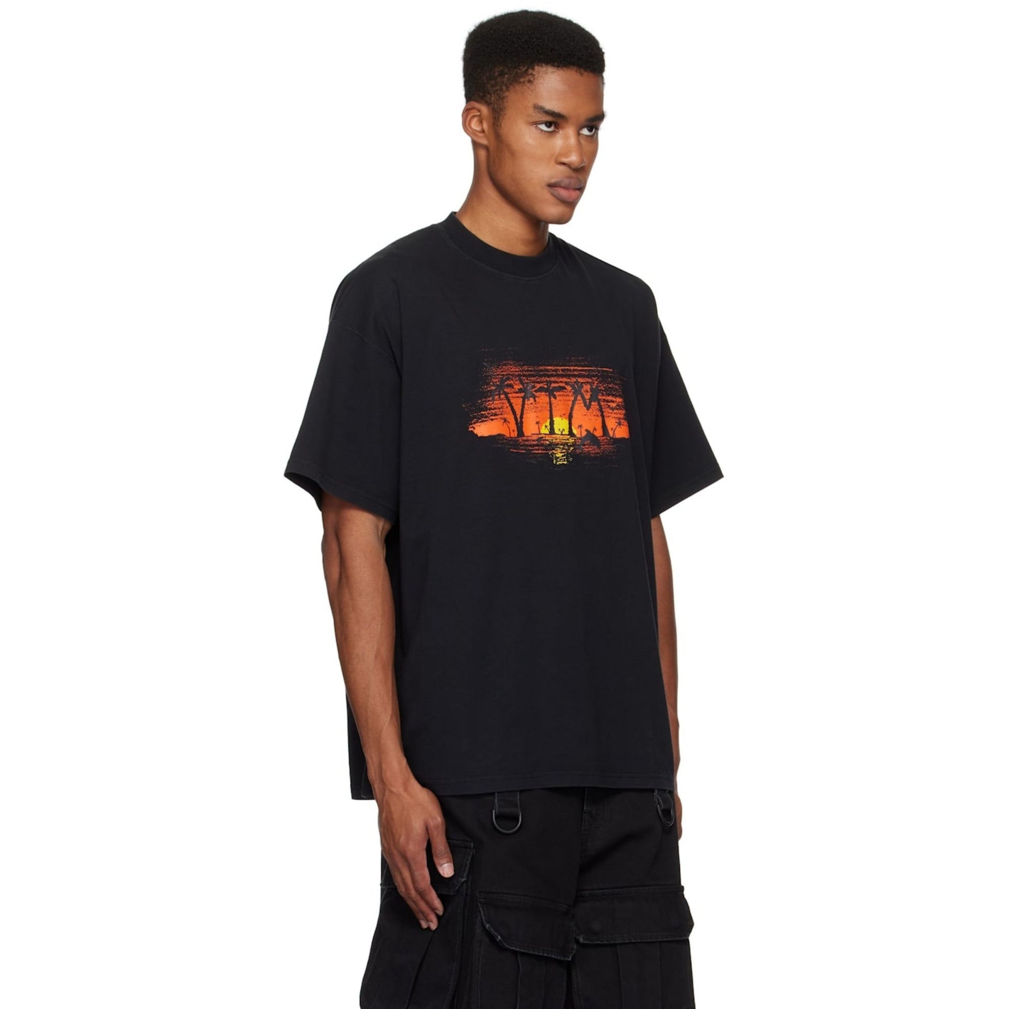 Vetements T-Shirt Palm Tree Black-AL Capone Premium