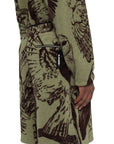 Jil Sander Shorts Allover Owl Print Khaki-Brown-AL Capone Premium
