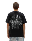 Purple T-Shirt Shattered Logo Black