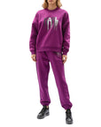 Karl Lagerfeld Track Pants Logo Purple-AL Capone Premium