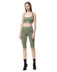 Gcds Shorts Matilda Monogram Cyclist Military Green