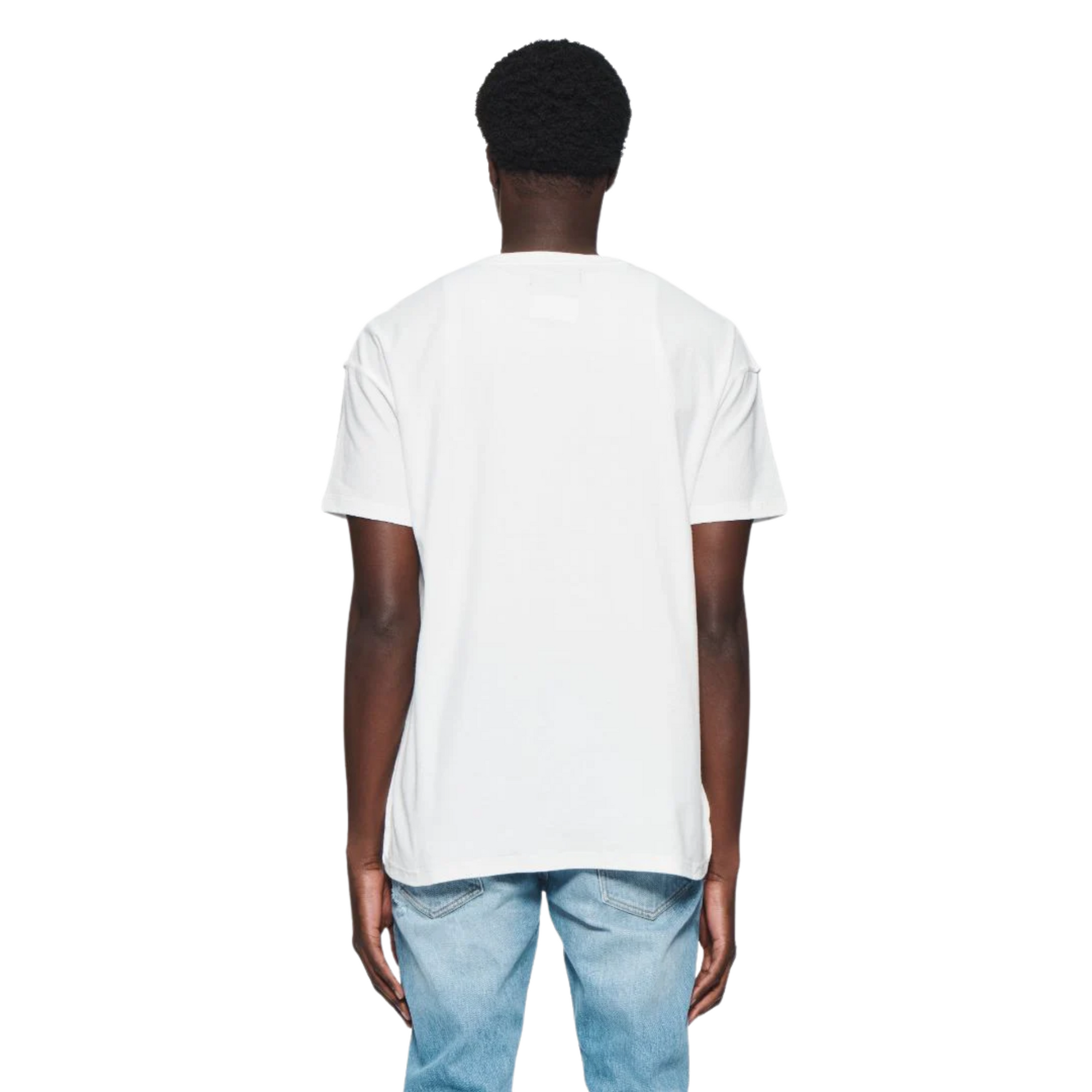 Purple T-Shirt Graphic Print White-Multi Colour-AL Capone Premium