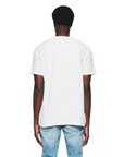 Purple T-Shirt Graphic Print White-Multi Colour