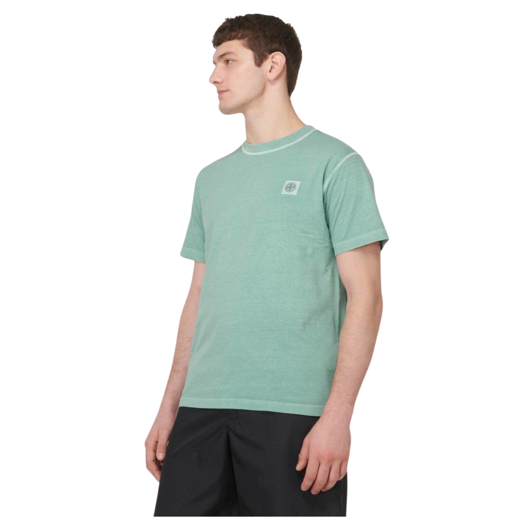 Stone Island T-Shirt Logo Green-AL Capone Premium