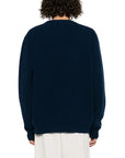 Maison Kitsune Sweater Bold Logo Ink Blue