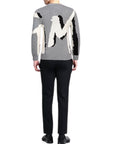 Msgm Sweater Slim Logo Grey-AL Capone Premium