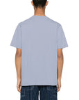 Maison Kitsune T-Shirt Racing Fox Comfort Duster Blue