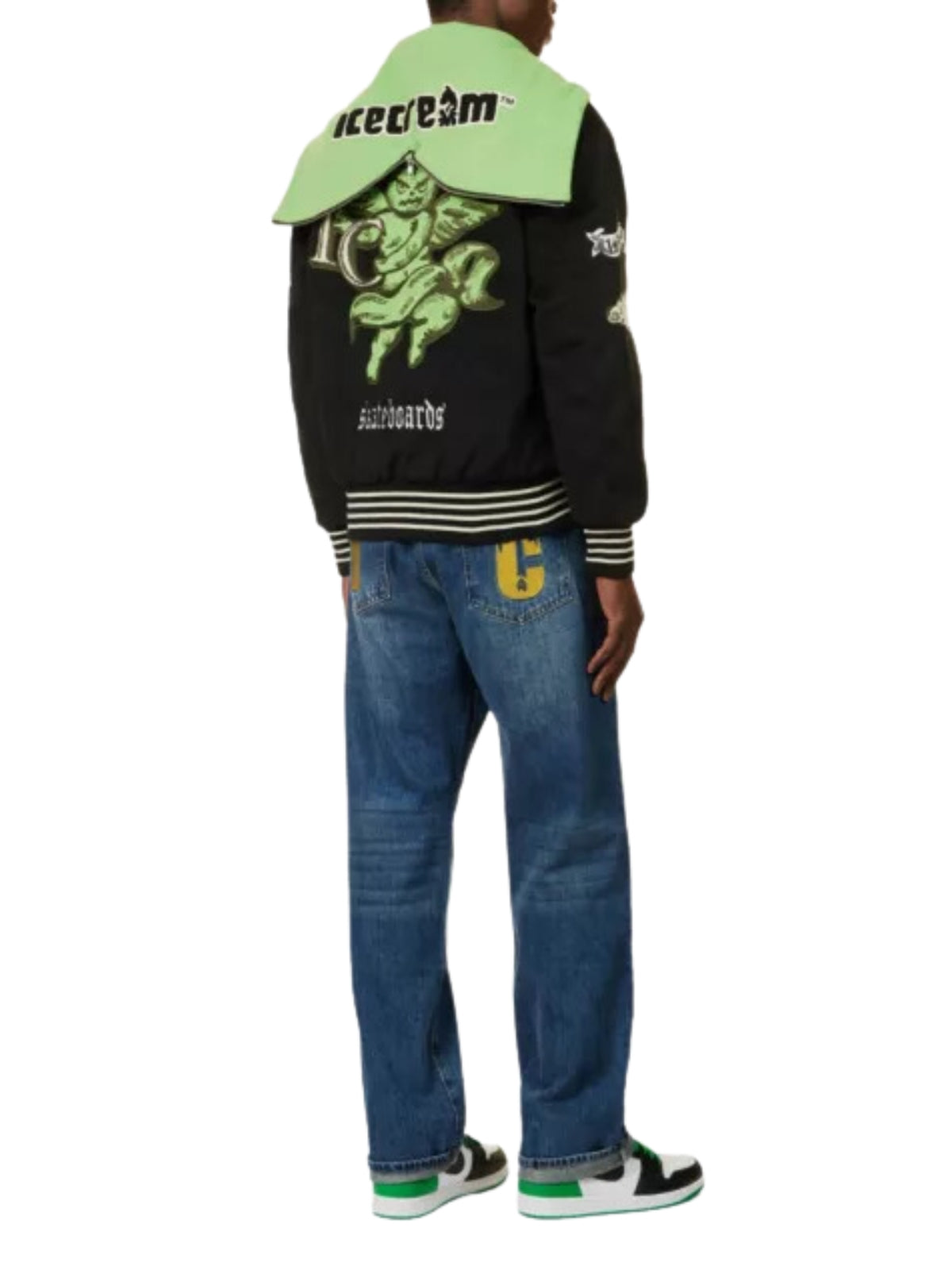 Icecream Jacket Boxy Fit Logo Black-AL Capone Premium