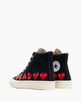 Comme Des Garcons Sneaker Hi Allover Hearts Black
