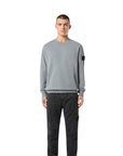 Stone Island Sweater Sleeve Logo Grey