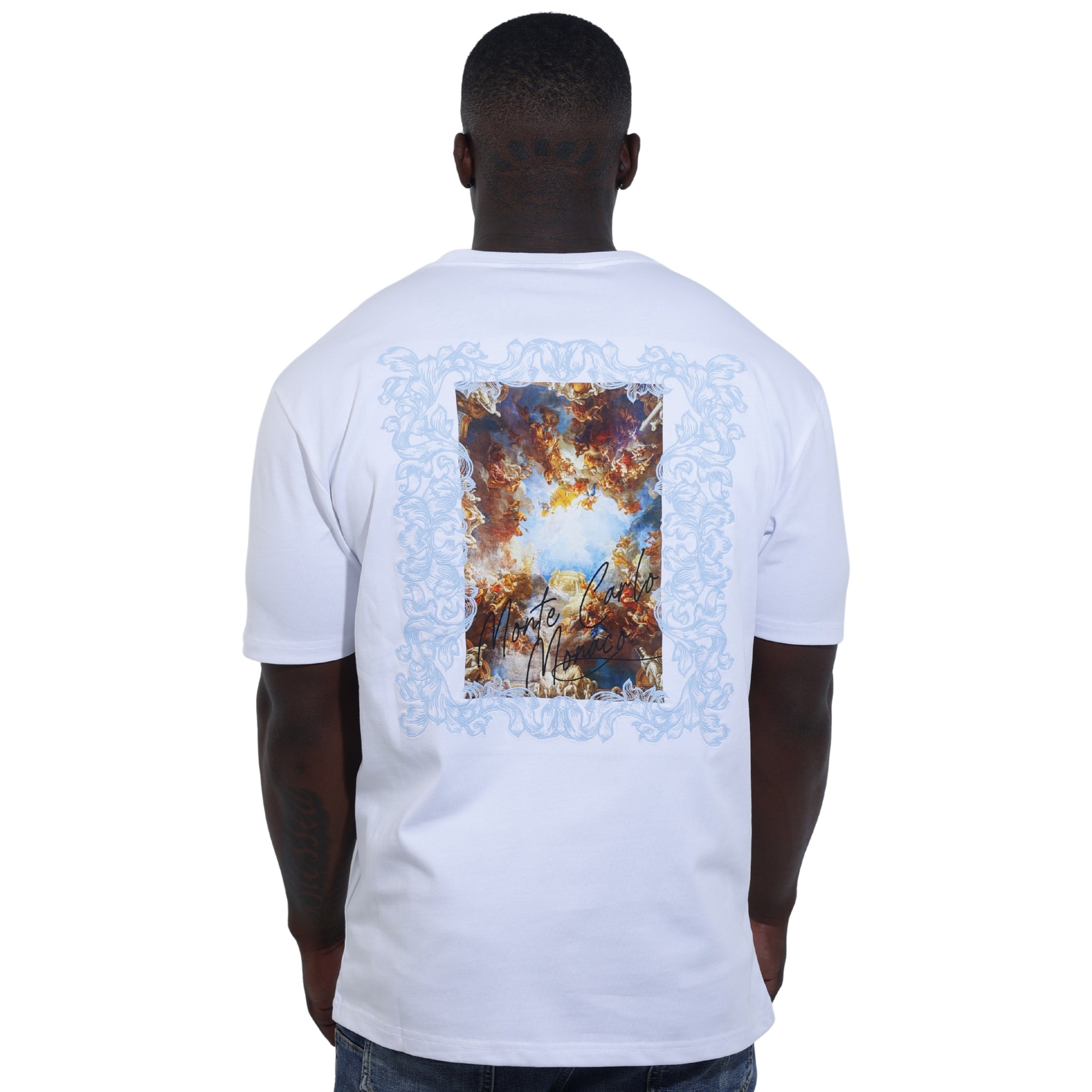 Capone T-Shirt Monaco Artwork White-AL Capone Premium