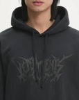 Vetements Hoodie Drip Metal Oversized Black