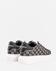 Karl Lagerfeld KL561 Sneaker Jacquard Lo Lace Black Leather & Textile-AL Capone Premium
