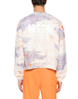 Msgm Sweater Allover Print Logo Lilac-Cream-AL Capone Premium