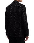 Retro Jacket Evening Allover Pailsey Print Black-AL Capone Premium