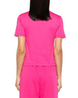 Msgm T-Shirt Ladies Logo Pink-AL Capone Premium