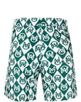 Moncler Shorts Monogram Logo Green-White-AL Capone Premium