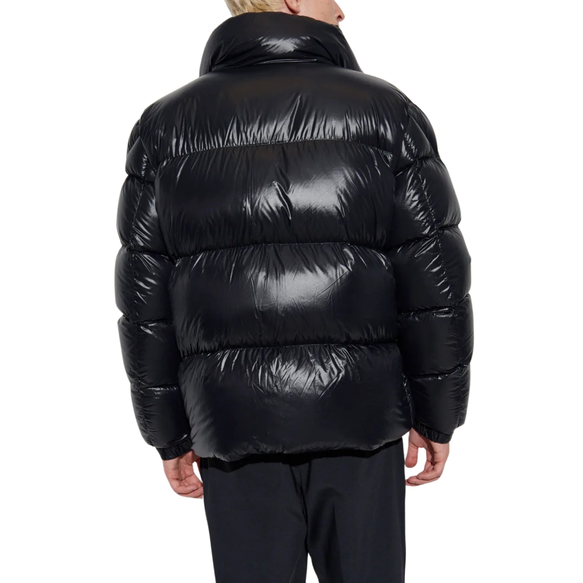 Moncler Jacket Leste Puffer Logo Black-AL Capone Premium