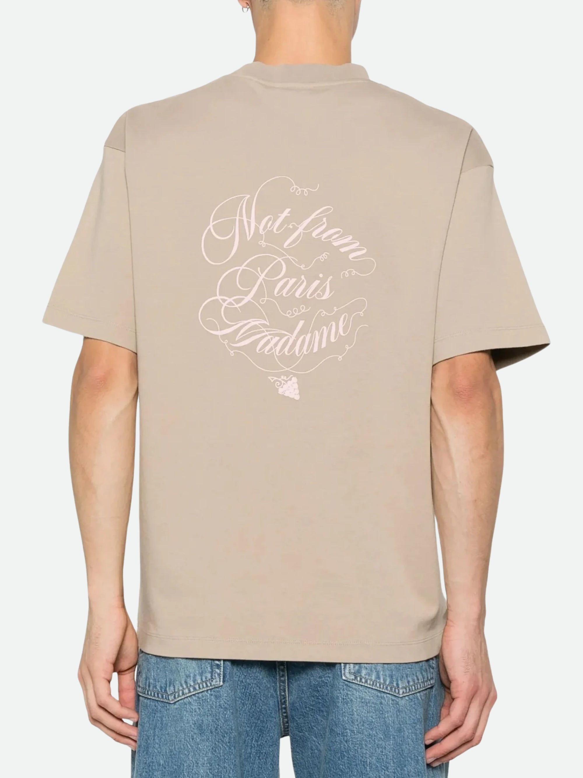 Drole De Monsieur Crew Slogan Vines Beige-AL Capone Premium
