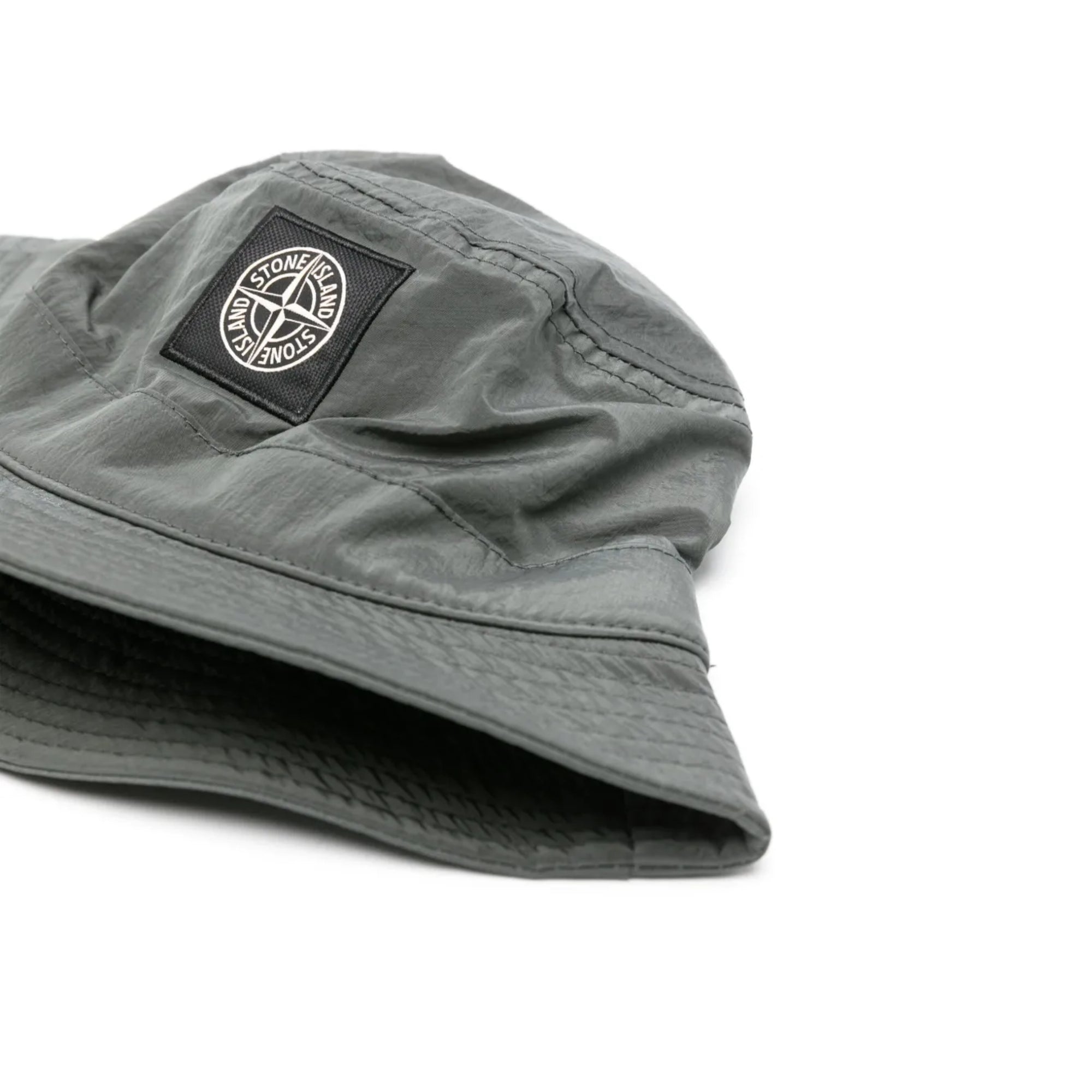 Stone Island Bucket Hat Logo Grey-AL Capone Premium