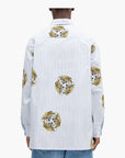 Kenzo Shirt Allover Tiger Prints White