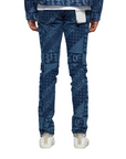 Purple Jeans Allover Peace Print Blue-AL Capone Premium