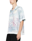 Givenchy Shirt Boxy Fit Printed Silk Blue