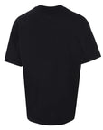 Msgm T-Shirt Four Line Embroidery Black-AL Capone Premium