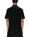 Casablanca Shirt Monogram Jacquard Towelling Black
