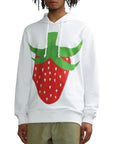 Comme Des Cargons Sweater Strawberry White
