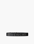Givenchy Logo Belt Studded Logo Black