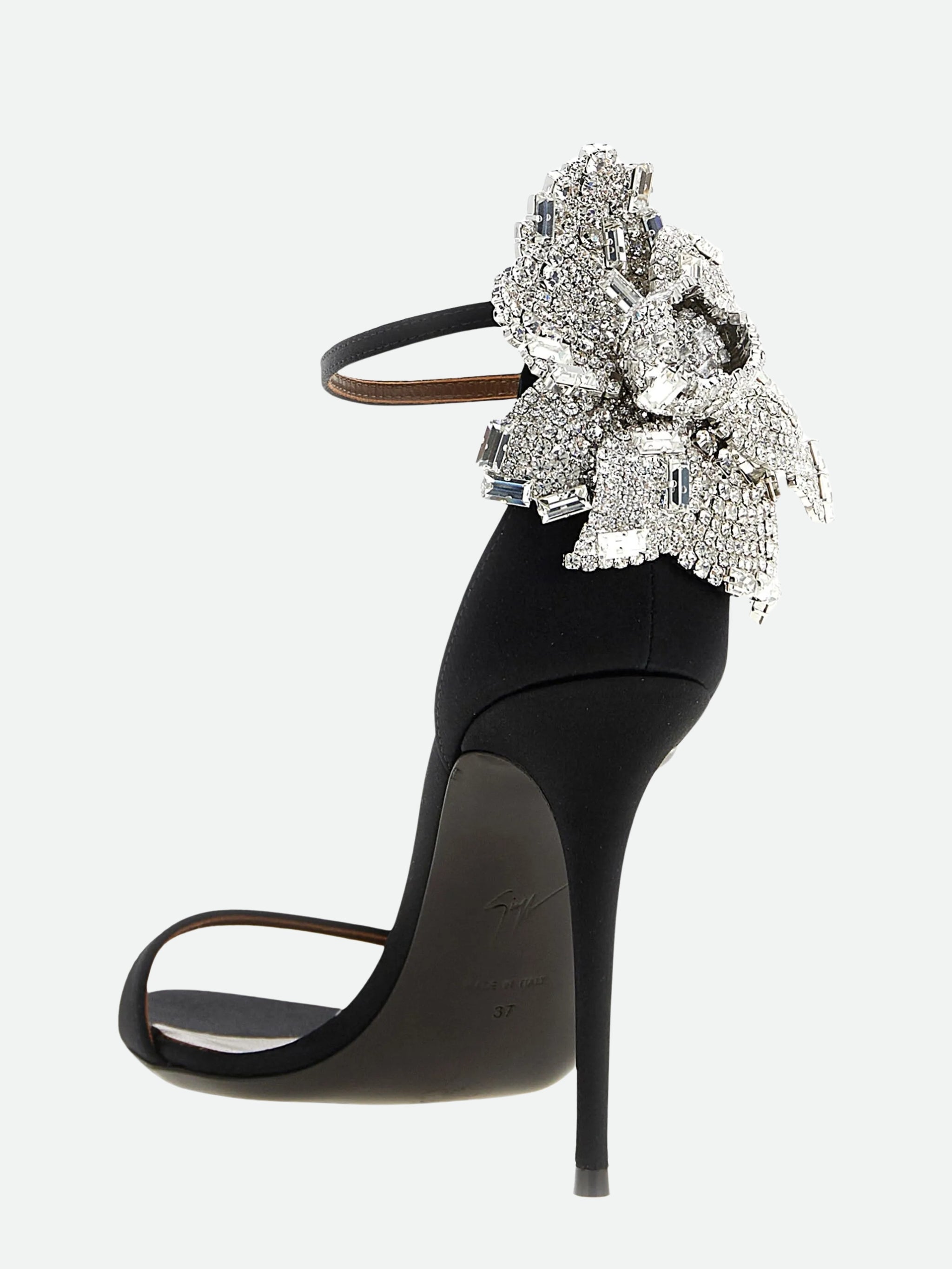 Zanotti Sandalo 2 Raso Doppiato Nero - AL Capone Premium