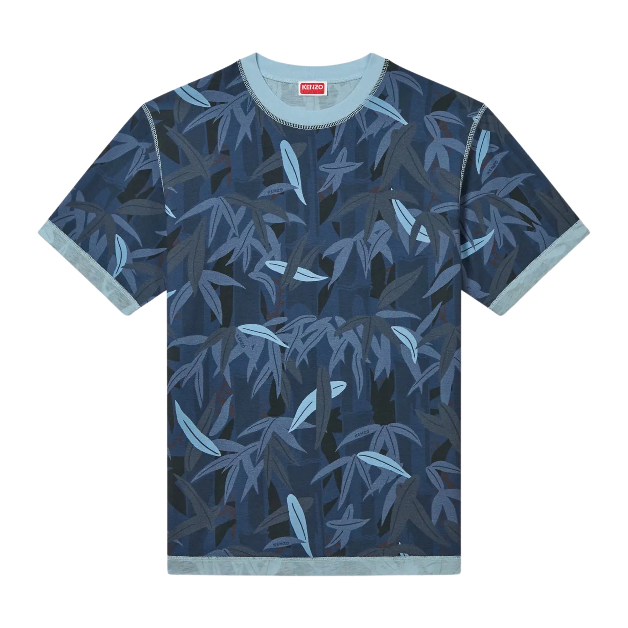 Kenzo T-Shirt Allover Print Midnight Blue-AL Capone Premium