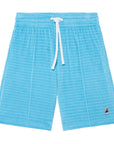 Casablanca Shorts Velour Stripe Blue