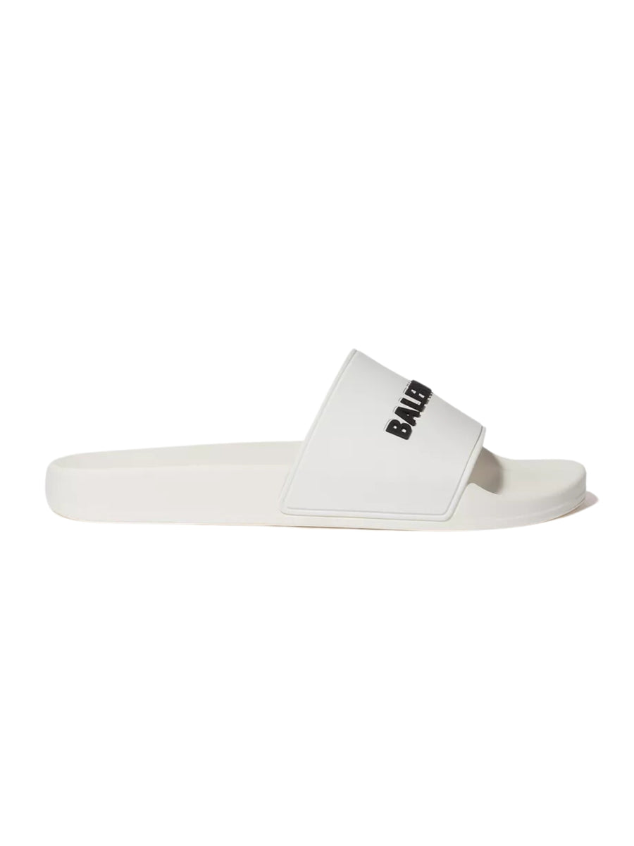 Balenciaga Slide Logo White AL Capone Premium