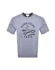 Maison Kitsune T-Shirt Racing Fox Comfort Duster Blue